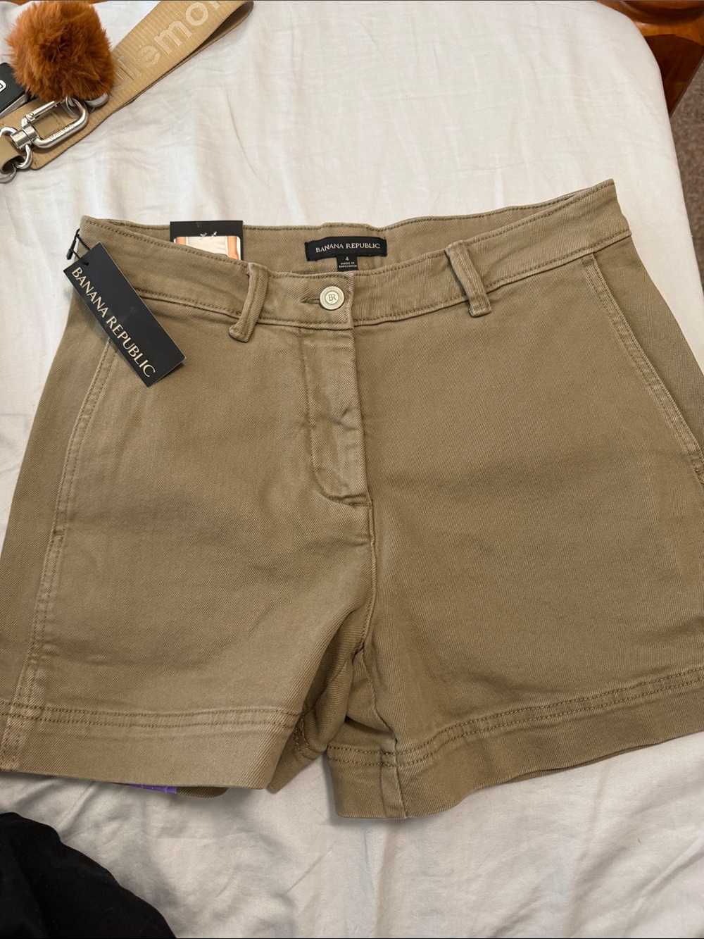 Banana Republic Khaki Women's Tailored Bermuda Shorts